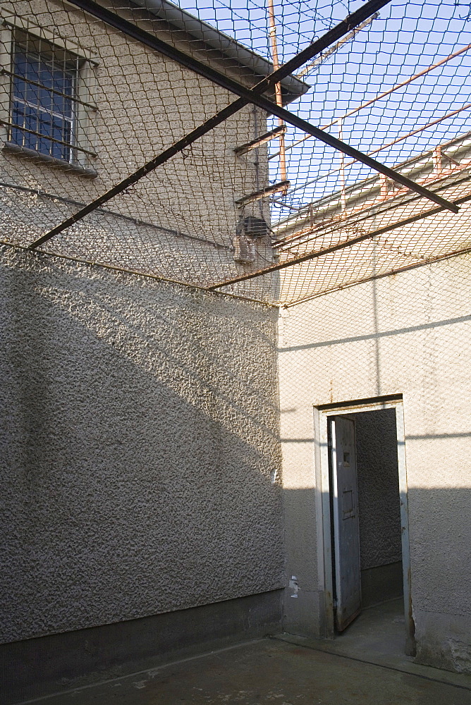 Prison court yard "Tiger Cage" of the former GDR secret service remand prison, Berlin Hohenschoenhausen memorial, former secret service prison of the GDR, Berlin, Germany, Europe