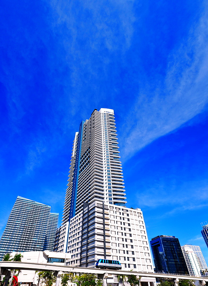 Inifinity of Brickell, one of the highest apartment buildings in Miami, Florida, USA