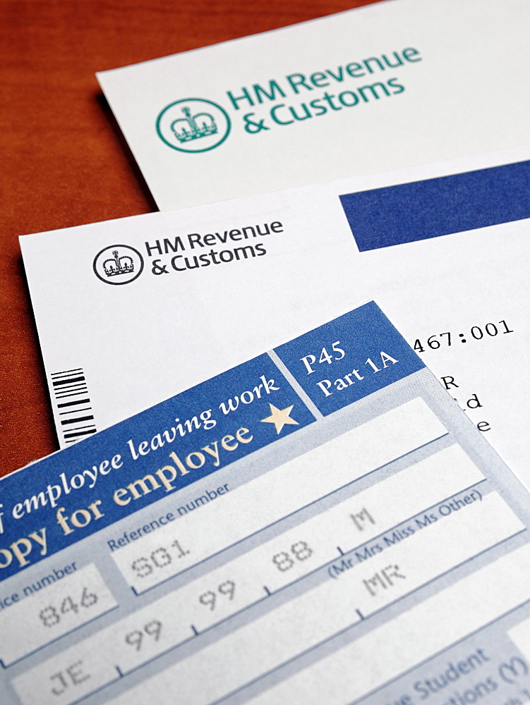 Tax papers and forms from HM Revenue & Customs