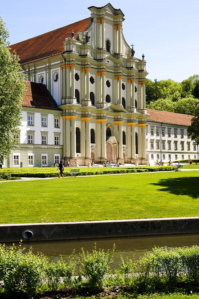 Former Cistercian abbey Fuerstenfeld, Fuerstenfeldbruck, Upper Bavaria, Germany, Europe