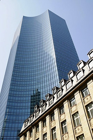 Skyper building, skyscraper, Central Station district, banking quarter, Frankfurt/Main, Hesse, Germany, Europe