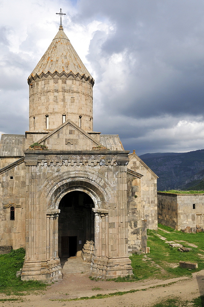 Historic Armenian Orthodox church at Tatev Monastery near Goris, Armenia, Asia