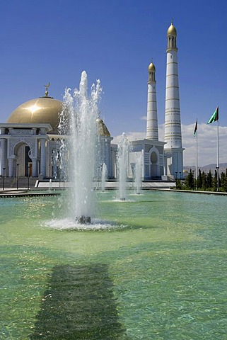 Ashgabat, Spiritual Mosque of Turkmenbasy, Turkmenistan