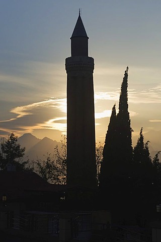 Yivli Minare Mosque, minaret, Antalya, Turkey