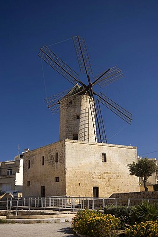 Windmill and Saint Angelo Chapel, Xarolla, Safi, Malta