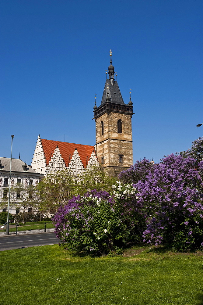 New Town Hall in New Town Quarter, Prague, Czech Republic, Europe