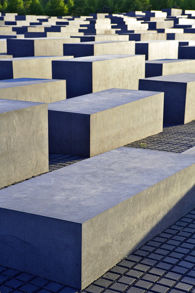 Steles at the Memorial to the Murdered Jews of Europe in Berlin, Germany, Europe