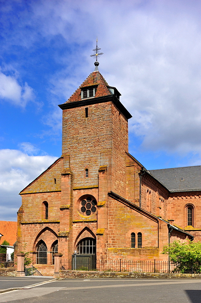 Monastery church in Enkenbach quarter, Enkenbach-Alsenborn, Palatinate Forest Nature Park, Pfalz, Rhineland-Palatinate, Germany, Europe