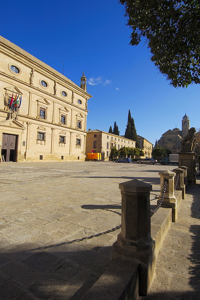 Palacio de las Cadenas, 16th century, by architect Andres de Vandelvira, now Town Hall, ubeda, Jaen province, Spain, Europe