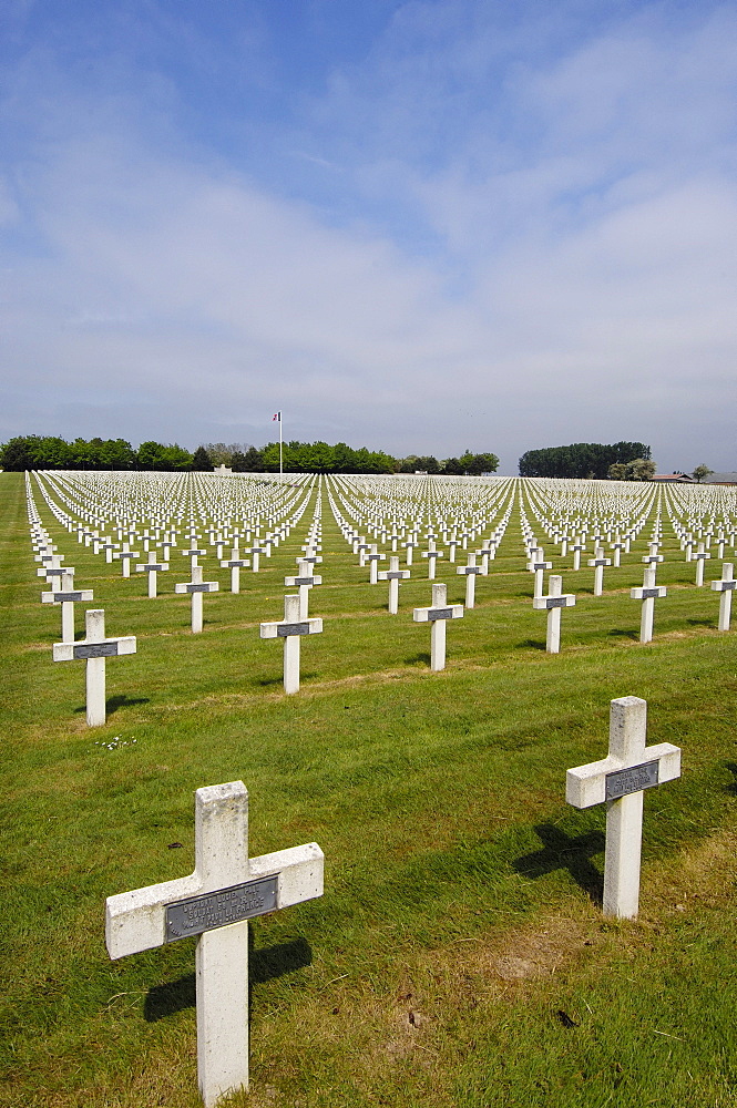 La Targette, British First World War Cemetery, Pas-de-Calais, Somme valley, France, Europe