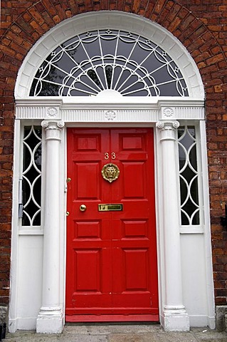 Merrion Square door, Dublin, Ireland