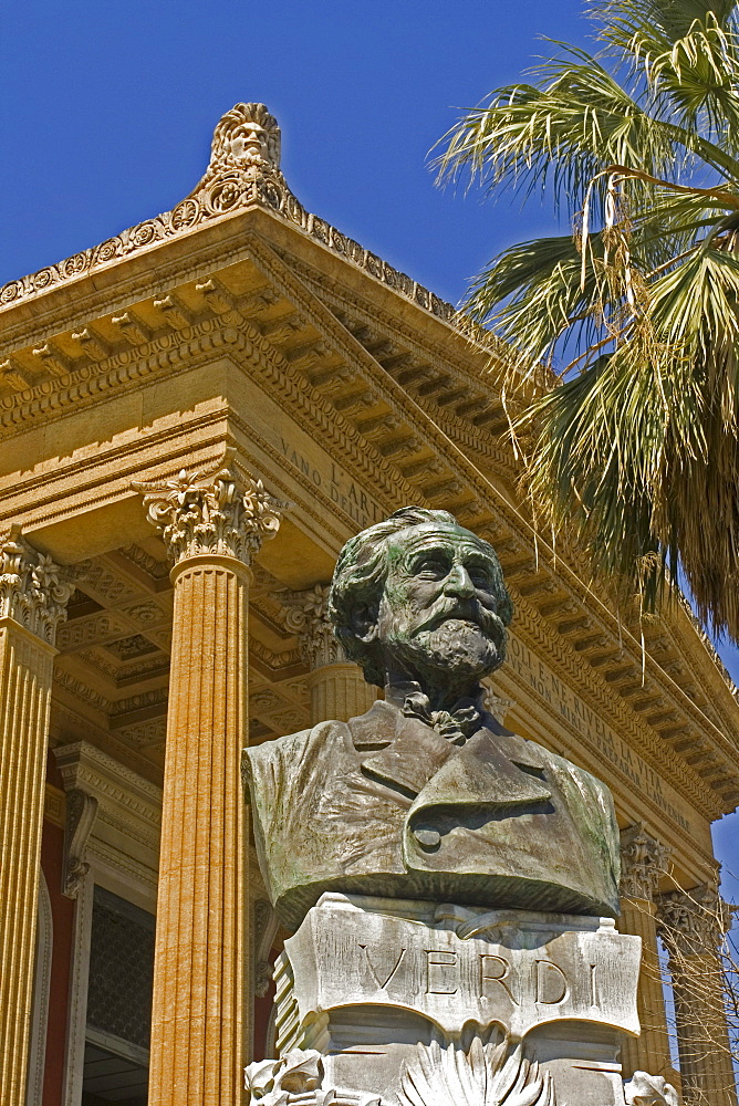 Massimo Theatre, Teatro Massimo opera house, Piazza Verdi, Palermo, Sicily, Italy, Europe