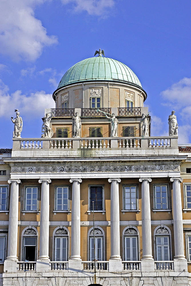 Facade Palazzo Carcotti, Trieste, Italy, Europe
