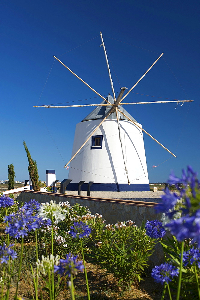 Windmill in Castro Marim, Algarve, Portugal, Europe