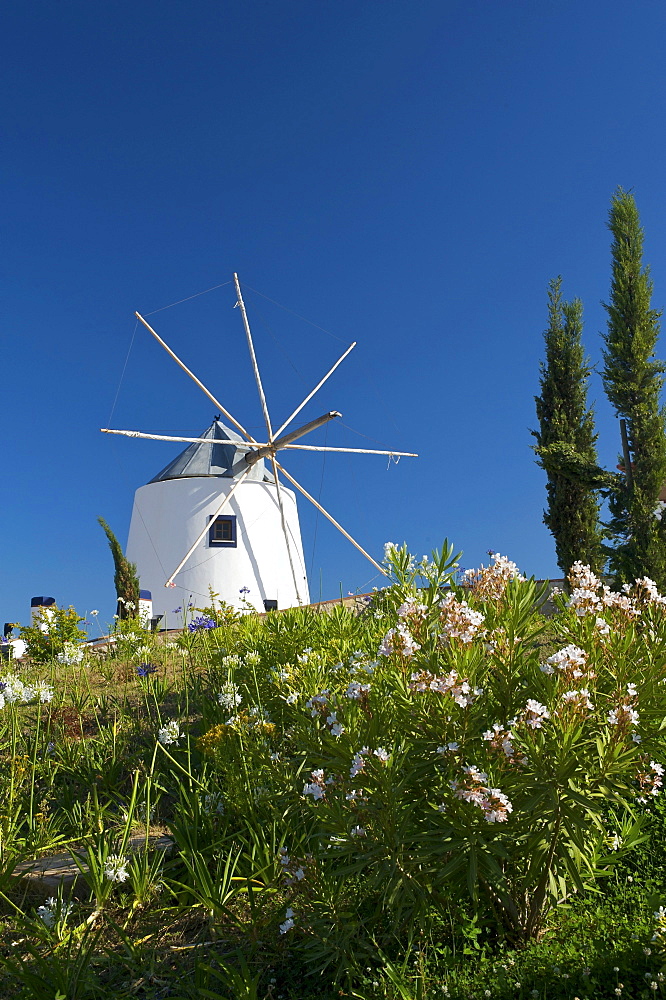 Windmill in Castro Marim, Algarve, Portugal, Europe