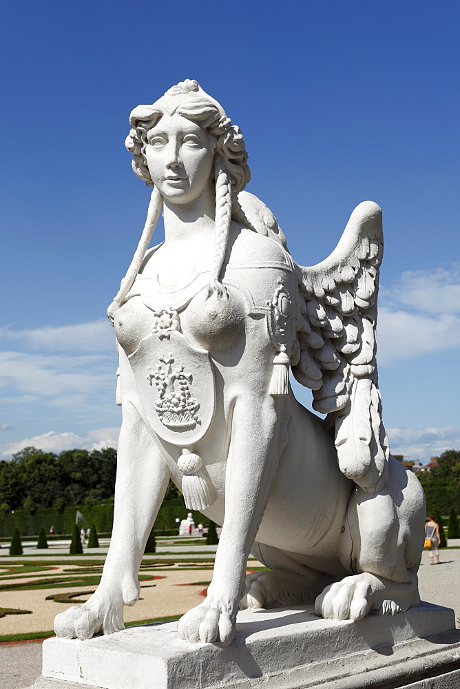 Sphinx in the Belvedere Gardens, Vienna, Austria, Europe