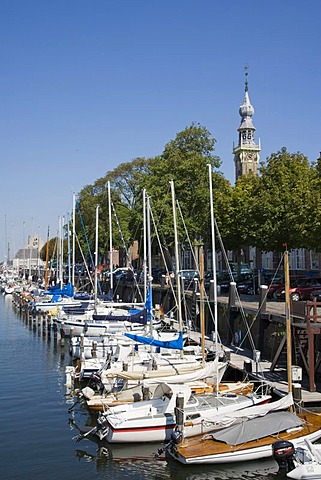 Veere Stadhuis, City Hall, and port, Zeeland, Netherlands