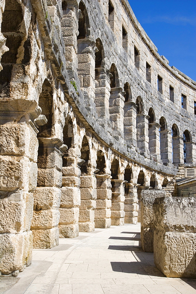 Pula Arena, Roman amphitheatre, Pula, Istria, Croatia, Europe