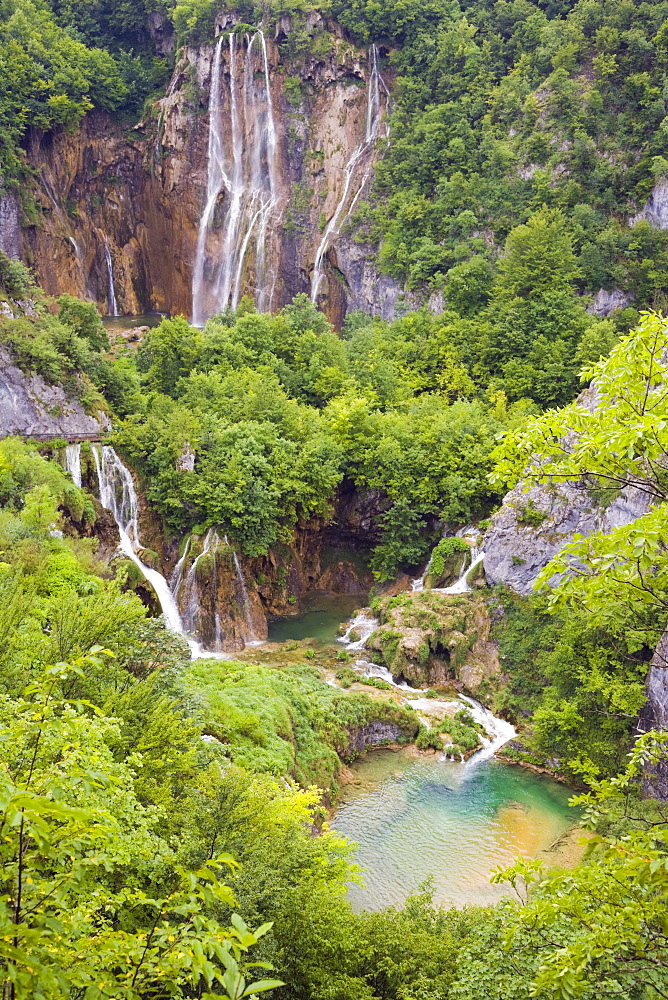 The Big Waterfall, Veliki slap, Plitvicka Jezera, Plitvice Lakes National Park, Lika-Senj, Croatia, Europe