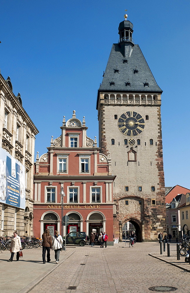 The Old Gate, Altpoertel, former western gate of the city of Speyer, one of the largest and most important town gates in Germany, Speyer, Rhineland-Palatinate, Germany, Europe