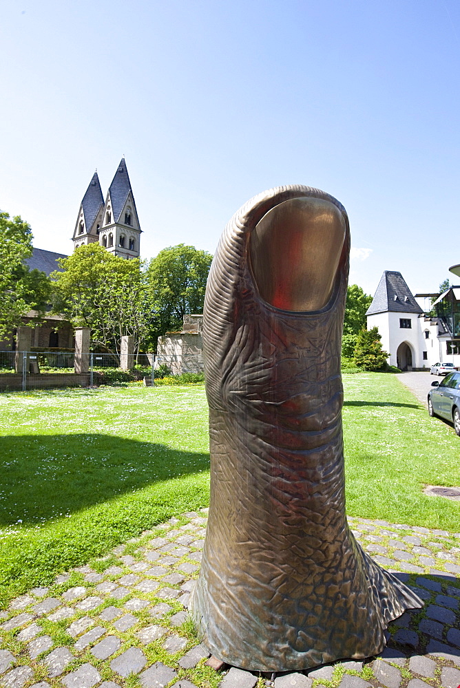 "Cesar", Le Pouce - the thumb, since 1963 in the Ludwig Museum, on loan to the Ludwig Forum, Koblenz, Rhineland-Palatinate, Germany, Europe