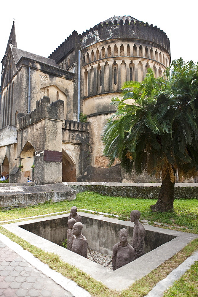 Slave Monument by Clara Sornas in Stonetown, Stone Town, Zanzibar, Tanzania, Africa