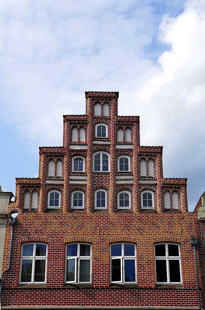 Gothic step gables, Lueneburg, Lower Saxony, Germany, Europe