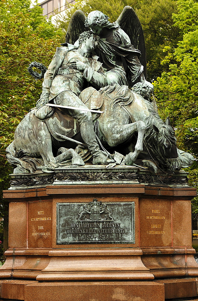 Monument commemorating the German/French war of 1870/71, Hamburg, Germany, Europe