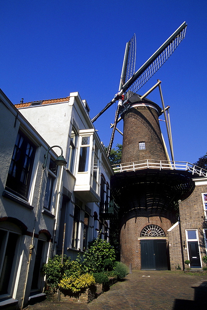 T Slot, Windmill of 1832, Gouda, province of Zuid-Holland, province of South Holland, Netherlands, Benelux, Europe