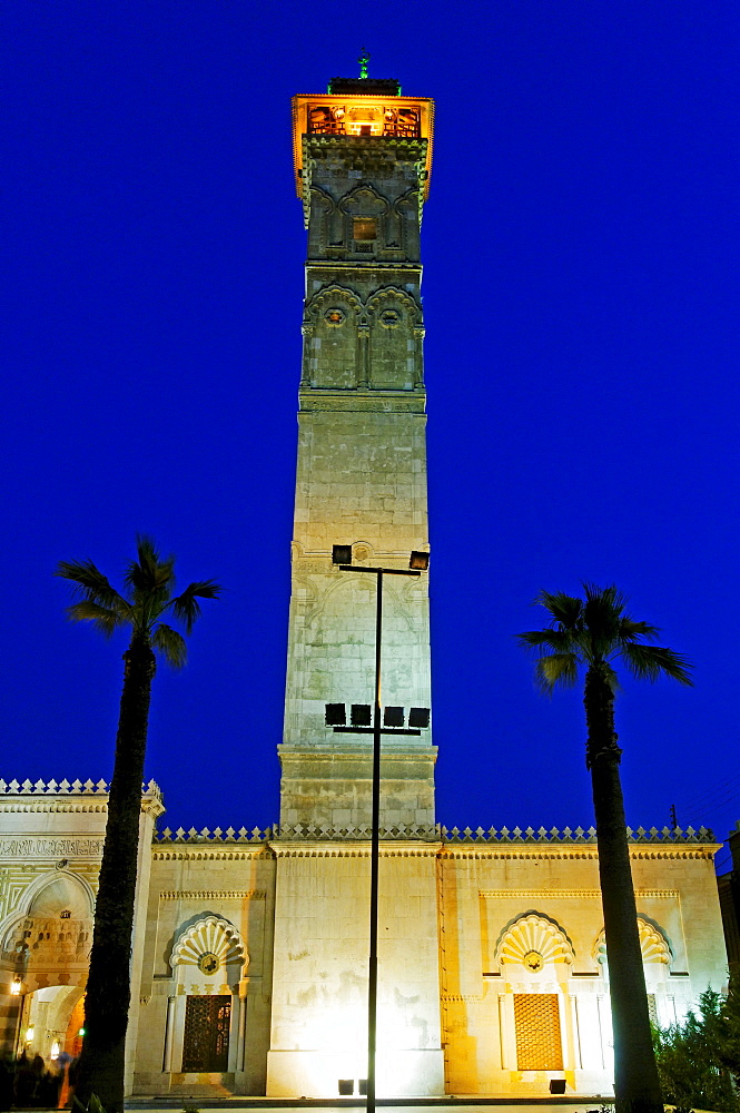 Umayyad mosque in the old town of Aleppo, Syria, Asia