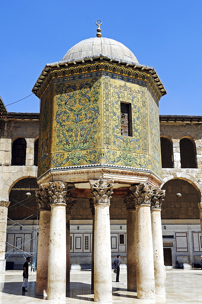 Treasure house of the Ottomans in the courtyard of the Umayyad-Mosque in Damascus, Syria, Middle East, Asia