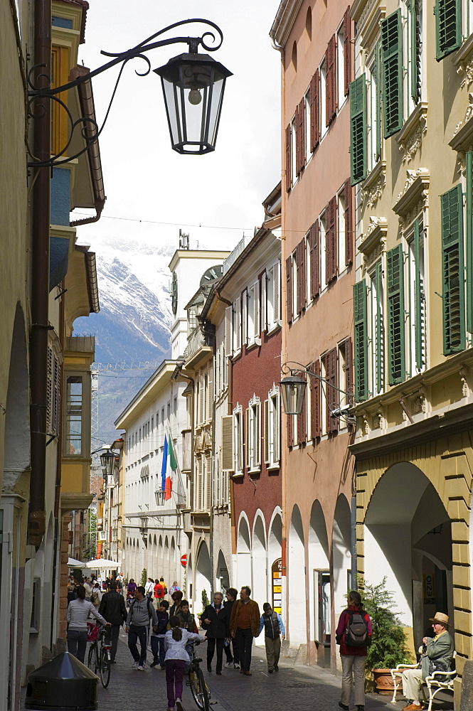 Alcove alley, Merano, Trentino, Alto Adige, Italy, Europe