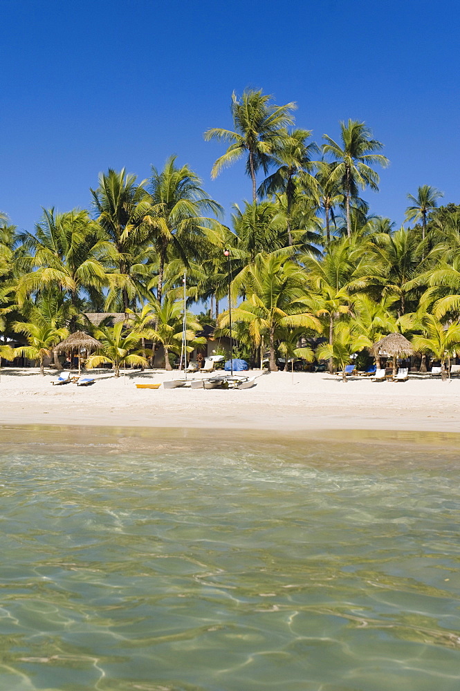 Palm beach, Ngapali Beach, Thandwe, Rakhine Coast, Bay of Bengal, Burma, Myanmar, Asia