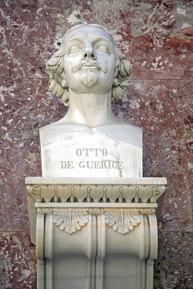 Bust of Otto von Guericke, German natural philosopher and engineer