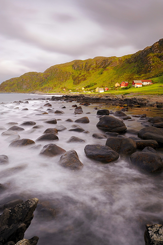 Thunderstorm atmosphere on the bird island Runde, Norway, Scandinavia, Europe