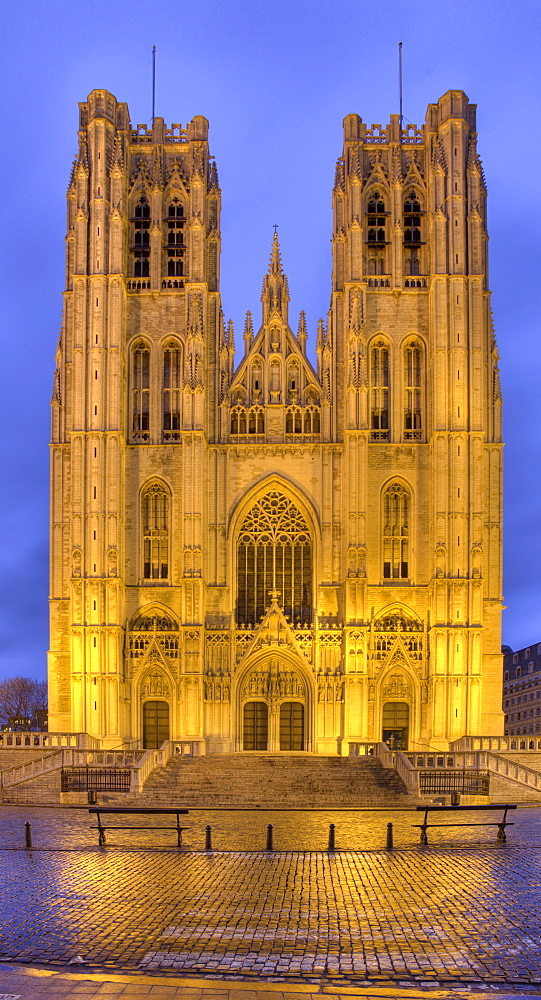 St. Michael and Gudula Cathedral, Brussels, Belgium, Europe