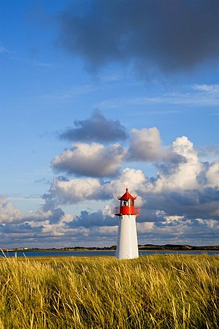 List-West Lighthouse, northern part of the island known as Ellenbogen, Sylt, North Frisia, Schleswig-Holstein, Germany, Europe