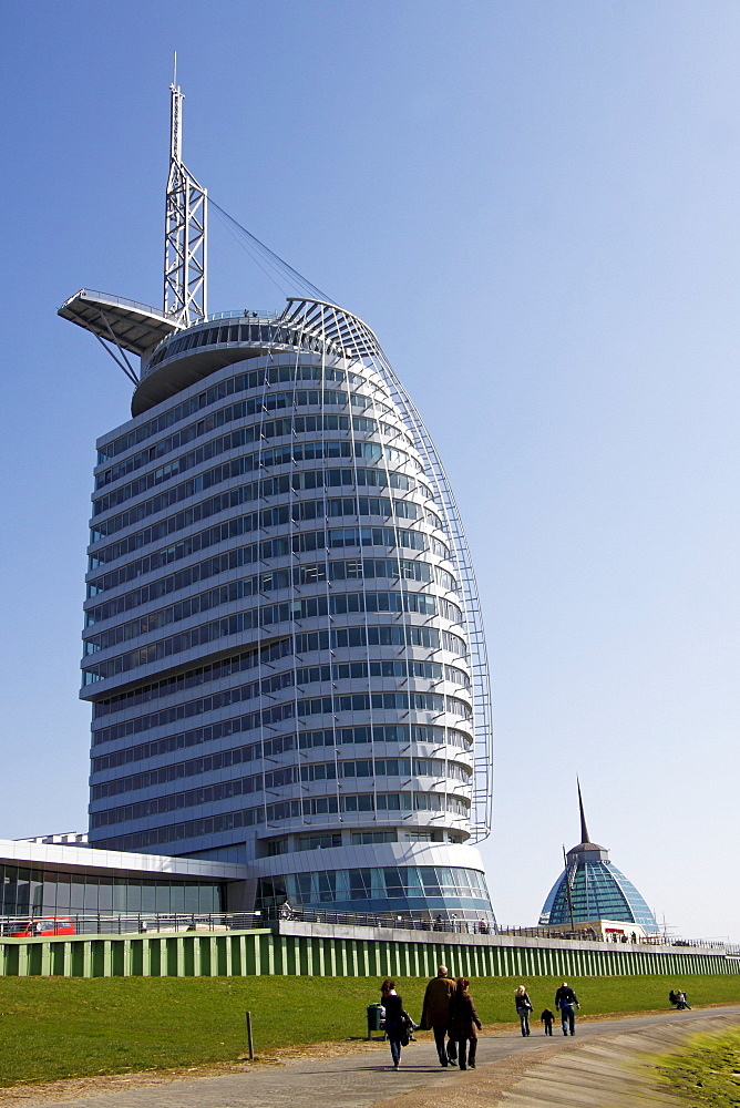 ATLANTIC Hotel Sail City, old harbour of Bremerhaven, Bremen, Germany, Europe