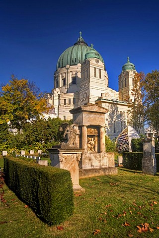 Karl-Borromaeus church in the central cemetery in Vienna, Austria, Europe