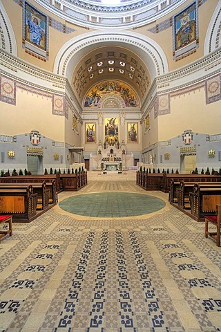 Altar of the Karl-Borromaeus church in the central cemetery in Vienna, Austria, Europe