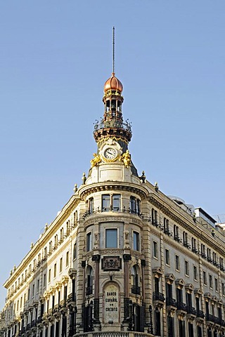 Front, Banco Espanol de Credito, bank, Calle de Alcala, Madrid, Spain, Europe