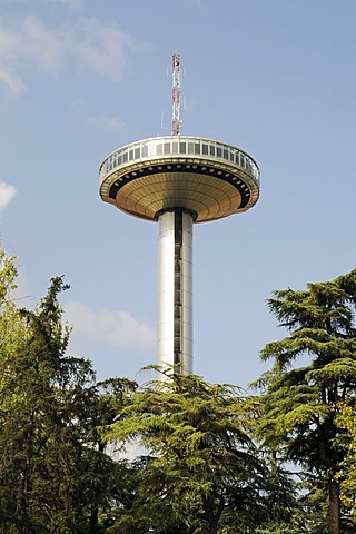 Faro de Moncloa, Moncloa Tower, transmission tower with an observation deck, Madrid, Spain, Europe