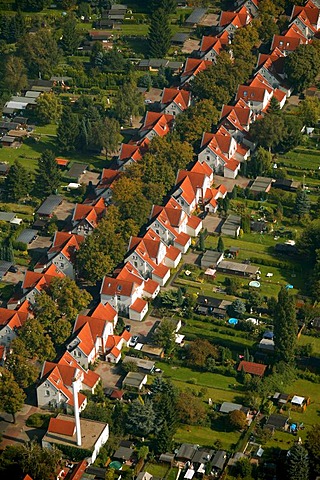 Aerial photograph, Brambauer community, Karl-Haarmann-Strasse, Luenen, Ruhr area, North Rhine-Westphalia, Germany, Europe