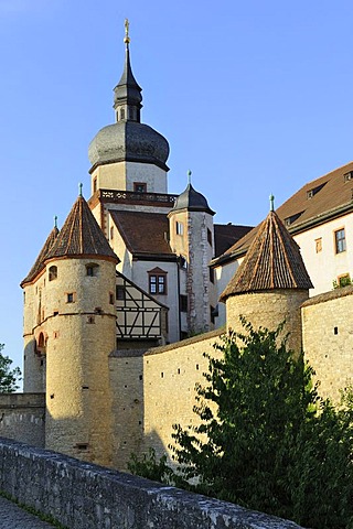 Marienberg Fortress in Wuerzburg, Lower Franconia, Bavaria, Germany, Europe