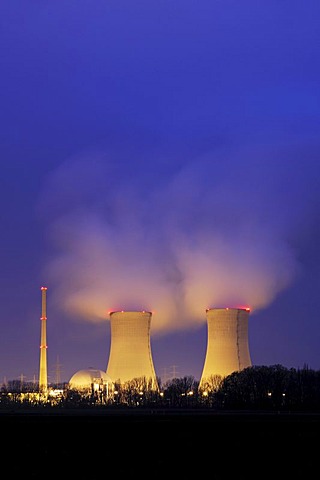 Grafenrheinfeld nuclear power plant, Lower Franconia, Bavaria, Germany, Europe