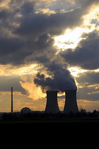 Grafenrheinfeld nuclear power plant, Lower Franconia, Bavaria, Germany, Europe