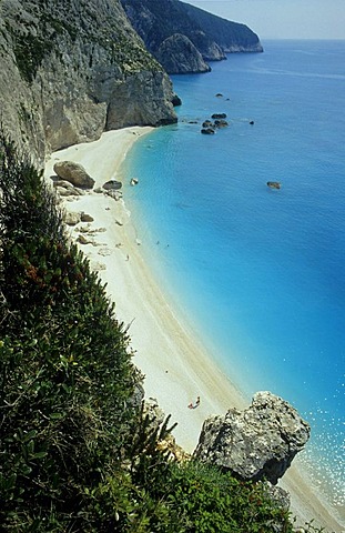 Beach of Porto Katsiki, Lefkas Island, Greece, Europe