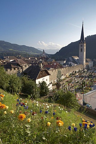 Medieval town of Gmuend/Carinthia, Liesertal Valley, Carinthia, Austria, Europe