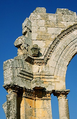 Detail of the Simeons-Cloister near Deir Tazza, Syria, Middle East, Orient