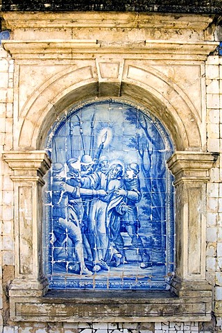 Sao Francisco Church, Azulejos, painted tile, Joao Pessoa City, Paraiba, Brazil, South America